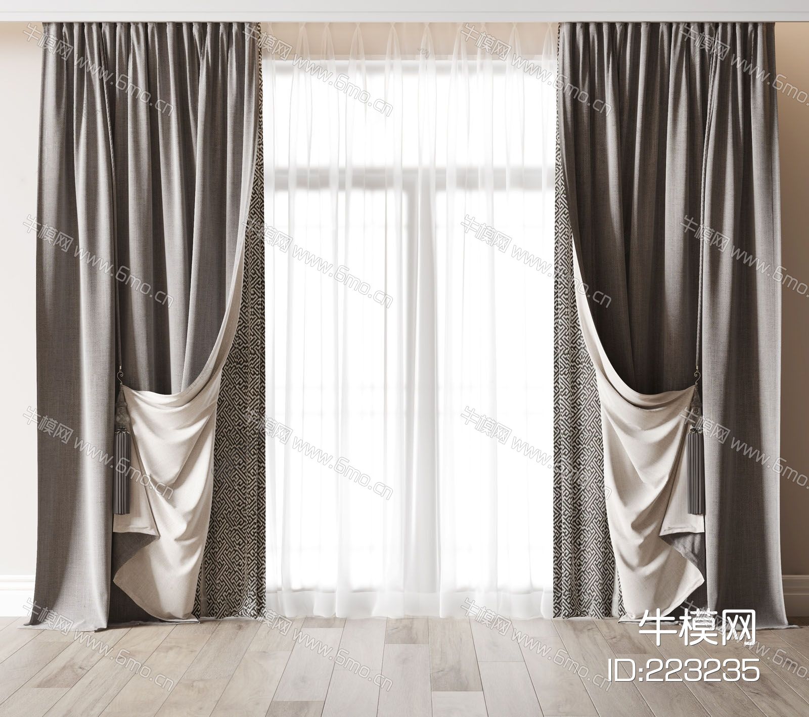 新中式窗帘