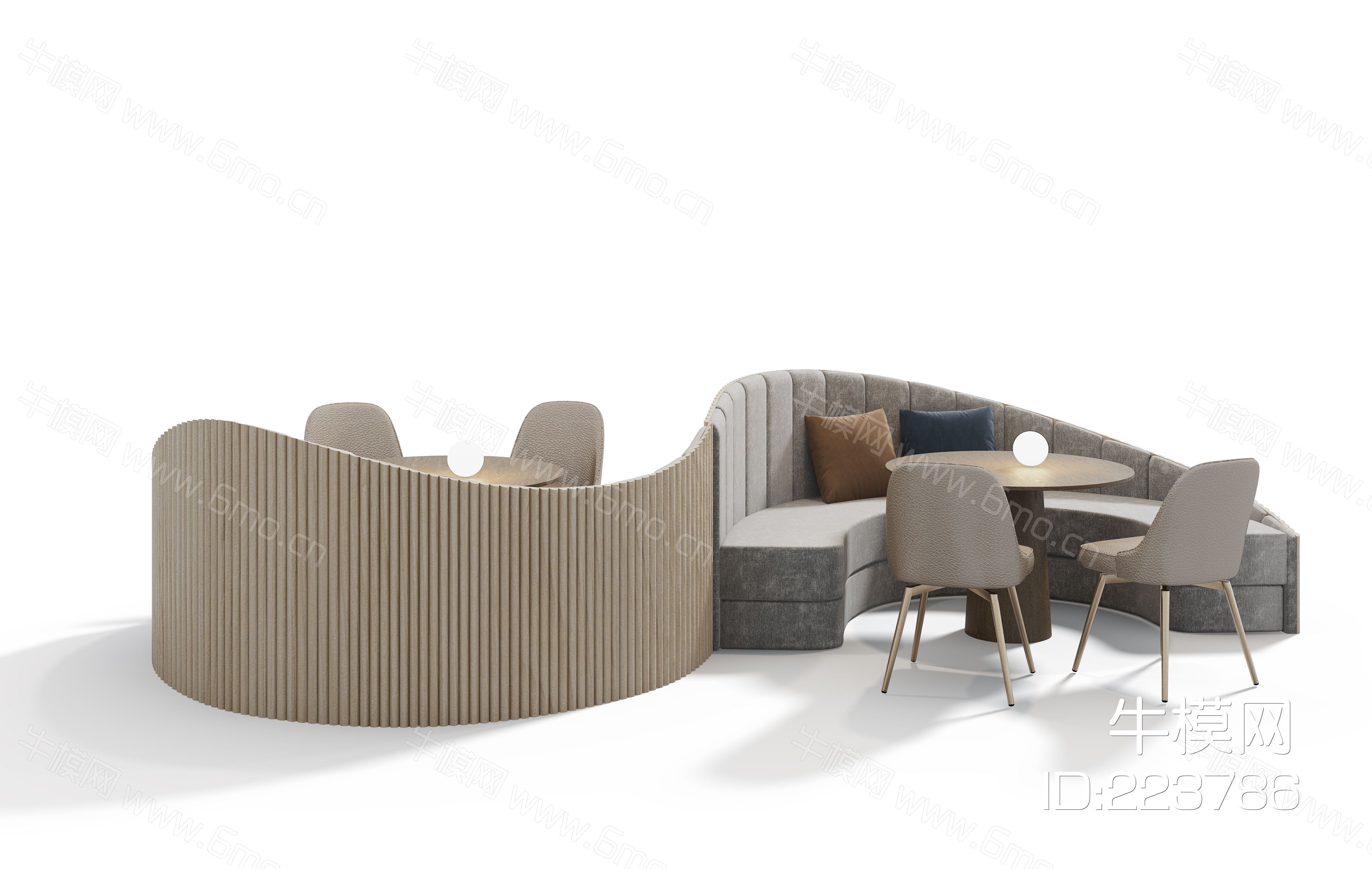 s形状餐厅沙发2018