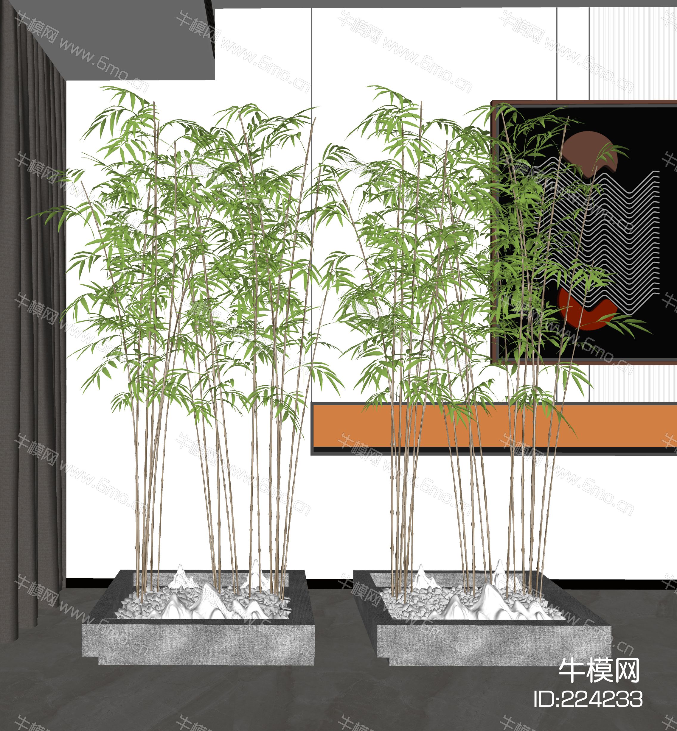 新中式竹子绿植盆栽