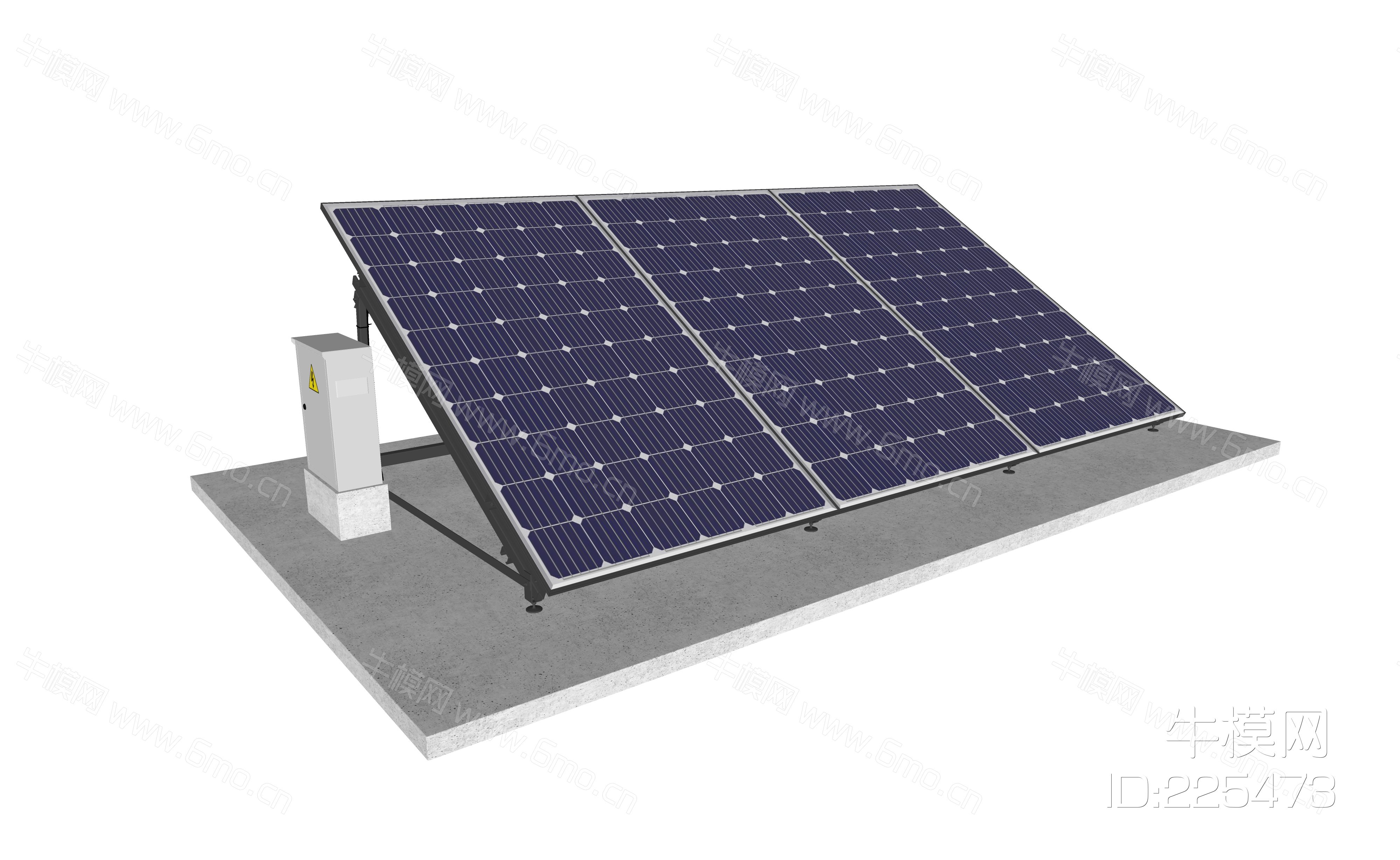 现代太阳能板 光伏发电 太阳能发电板