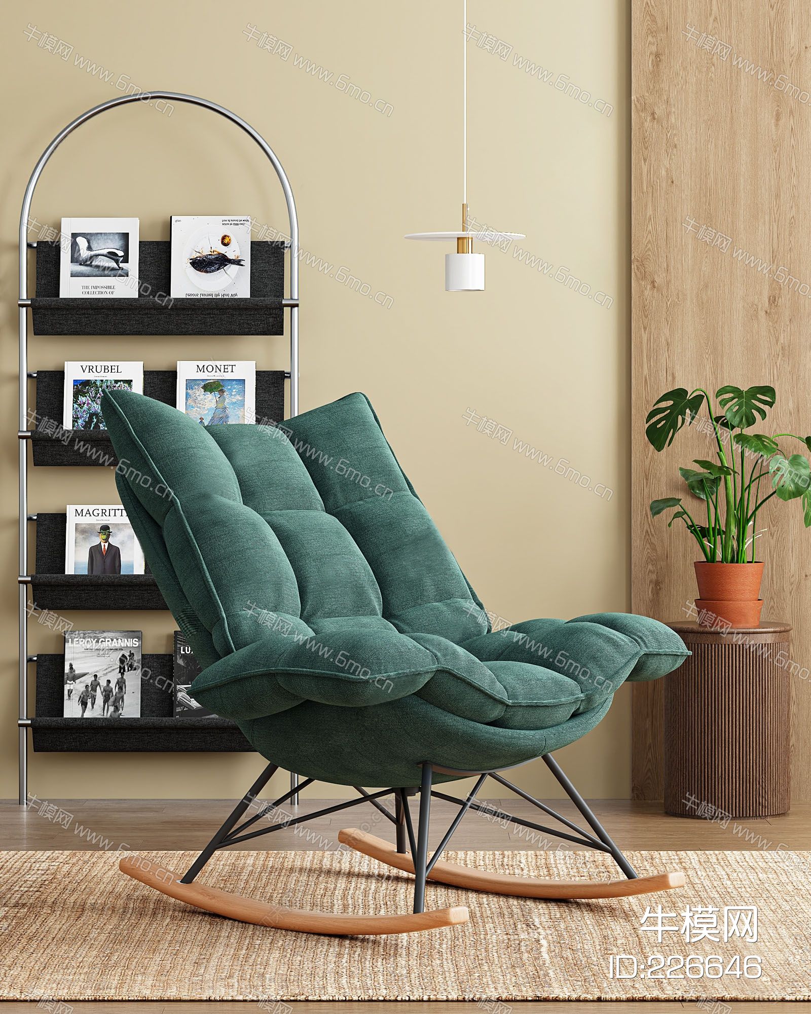 现代绿色休闲椅 躺椅