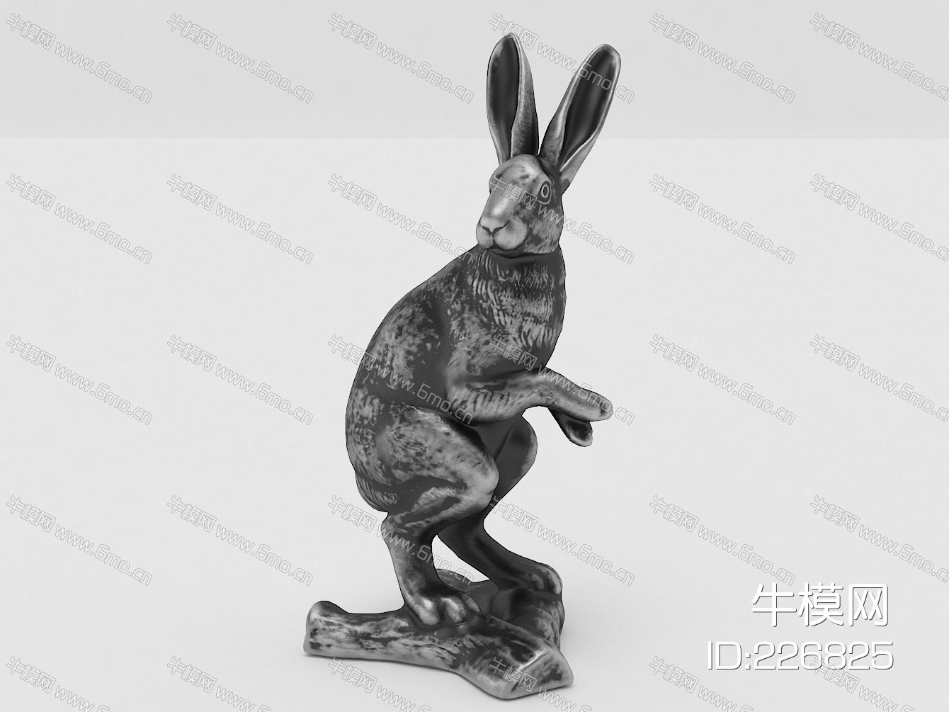 兔子，兔子雕塑，雕塑雕像，陈设饰品，装饰摆件，玩具玩偶，金属雕塑，动物雕塑，动物标本