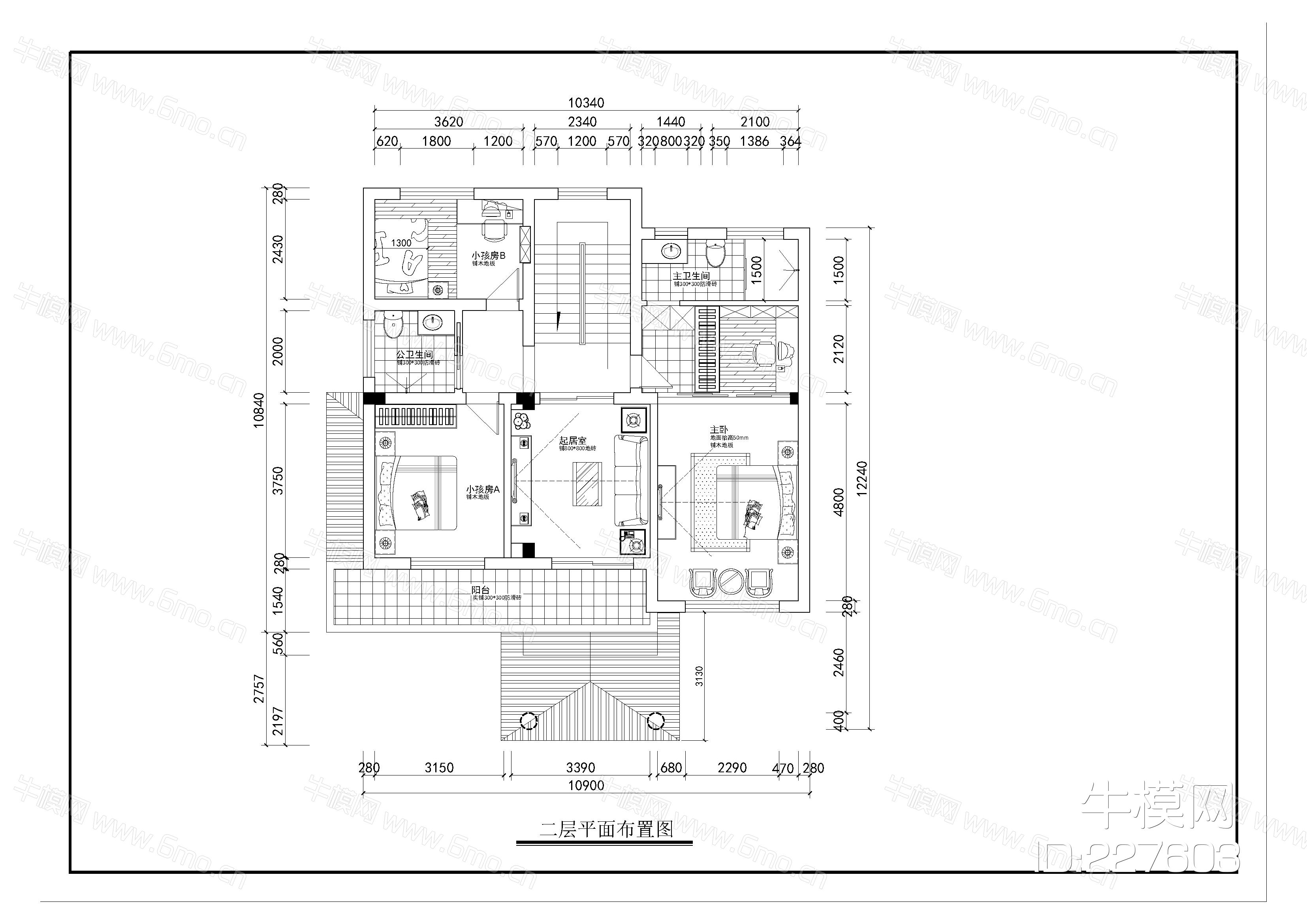 二层别墅建筑施工图纸（含效果图）免费下载 - 别墅图纸 - 土木工程网