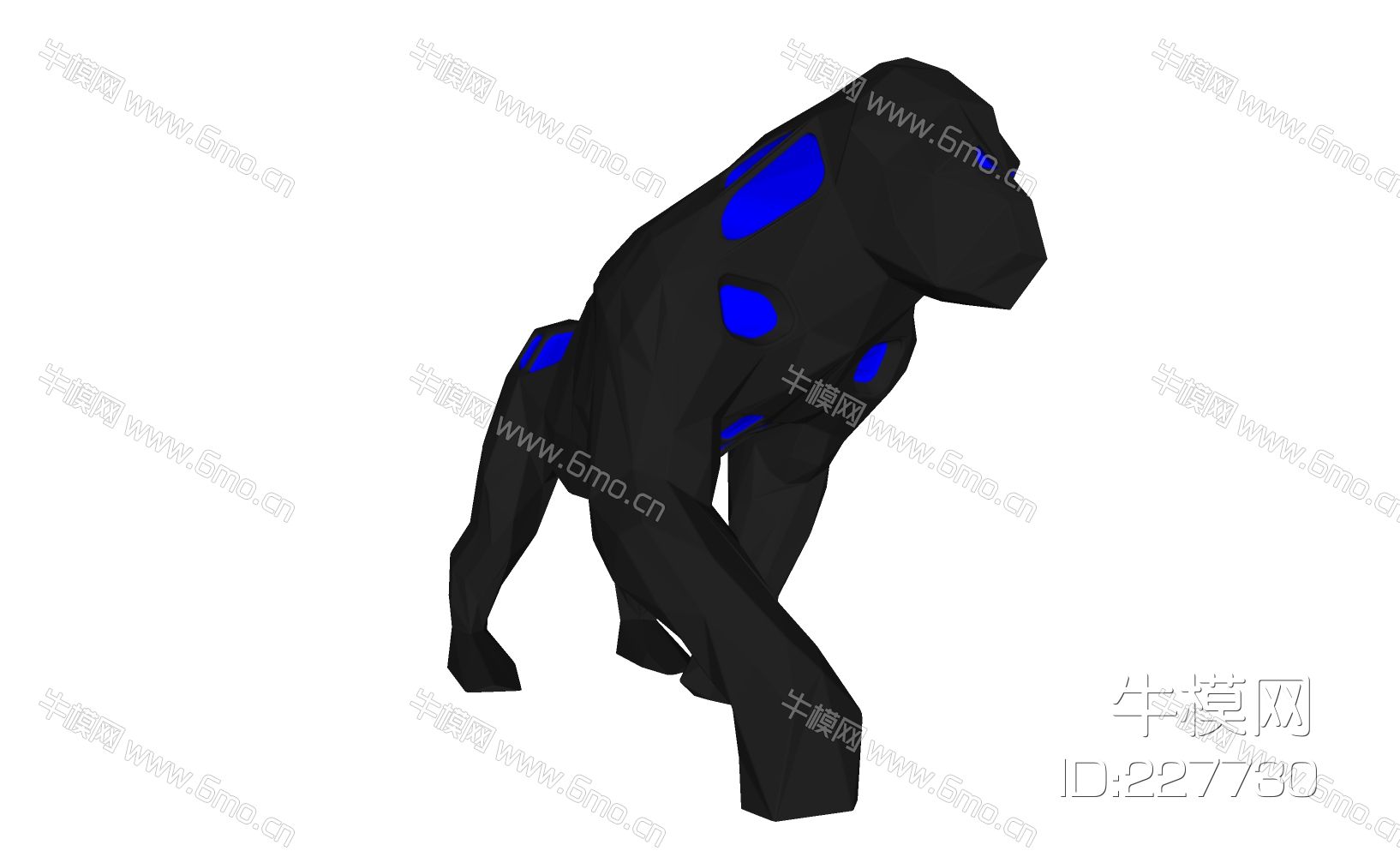 动物雕塑黑猩猩摆件