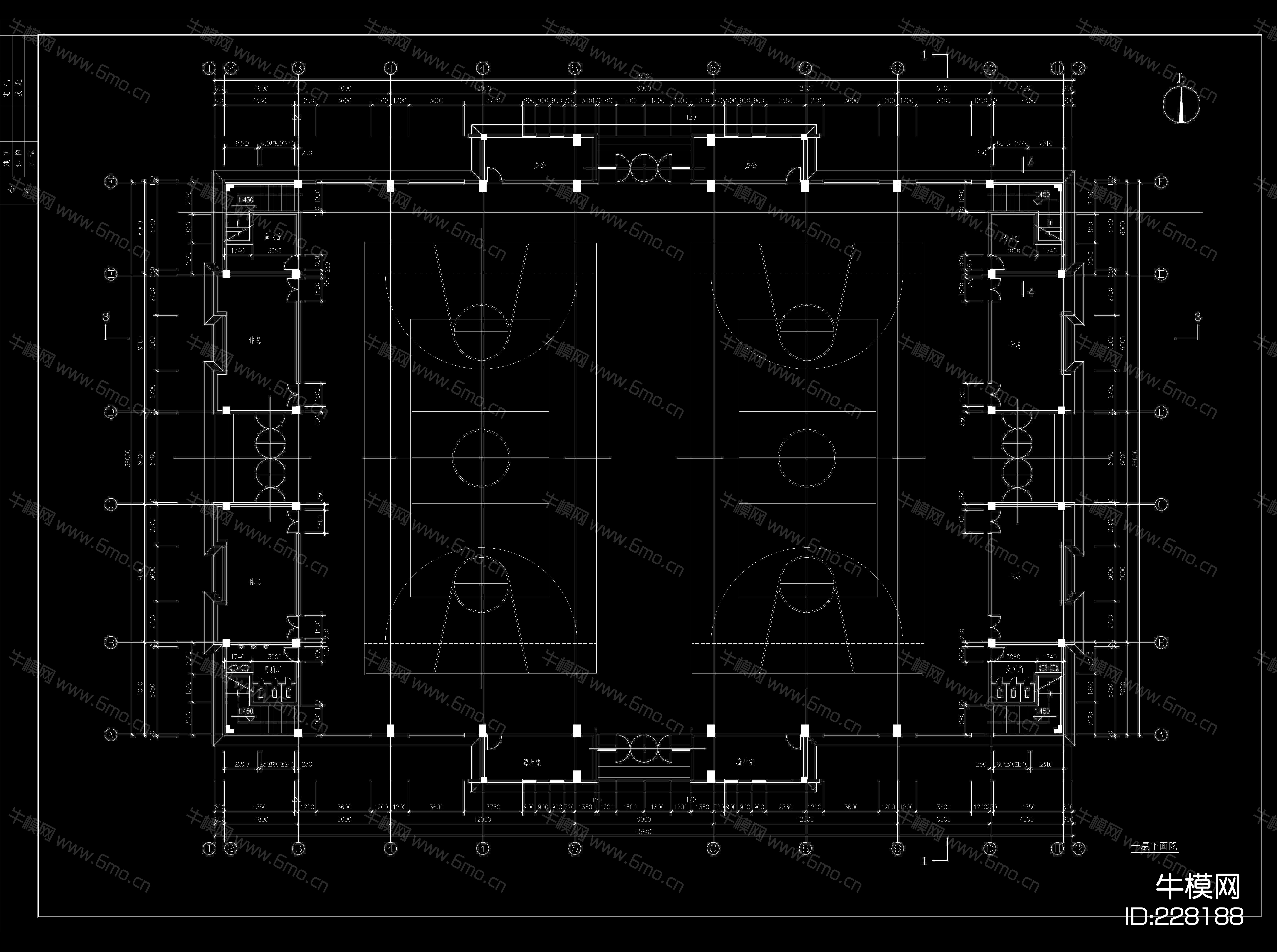 体育馆建筑施工图