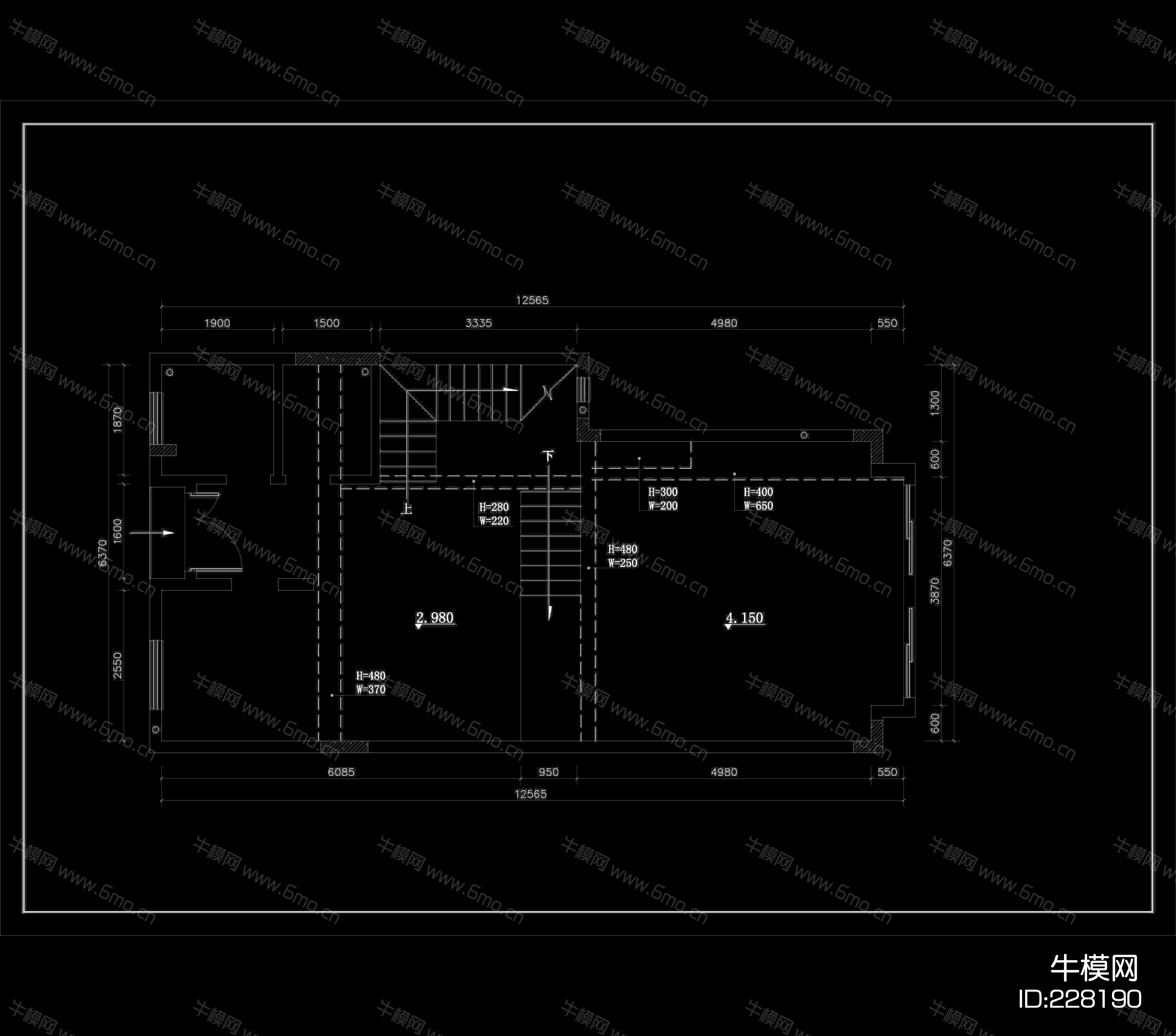 凯茵新城别墅设计装修施工图