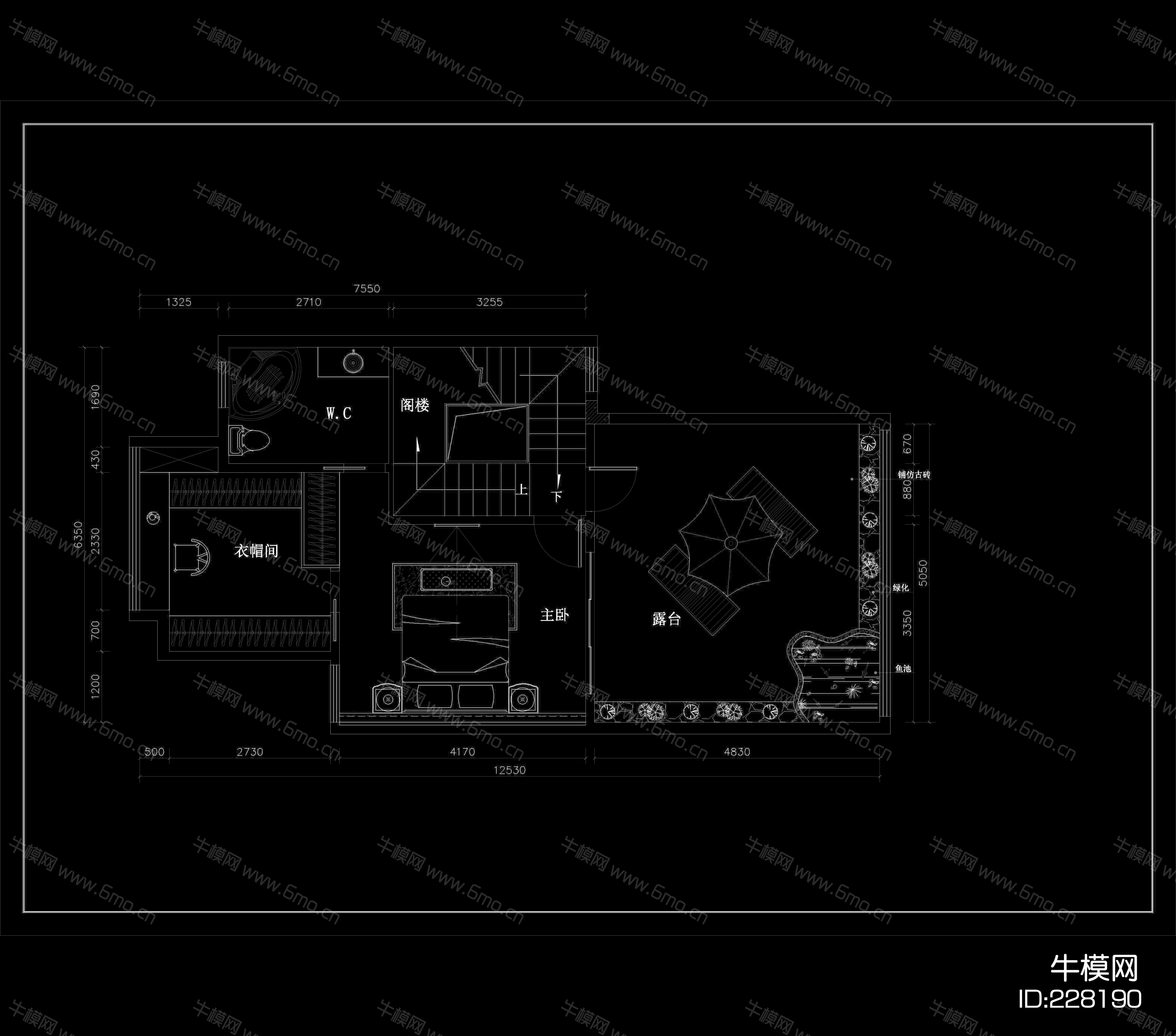 凯茵新城别墅设计装修施工图