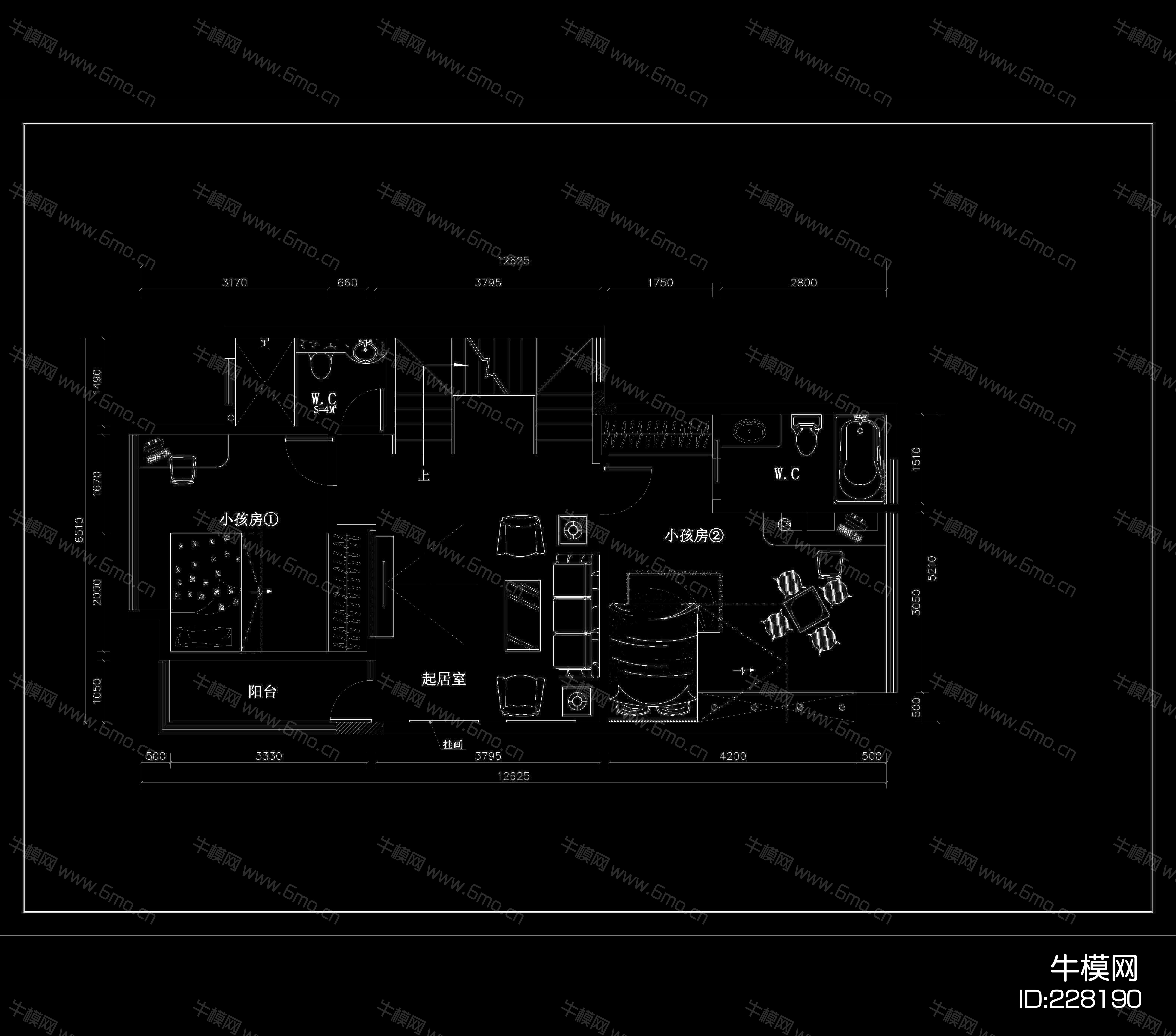 凯茵新城别墅设计装修施工图