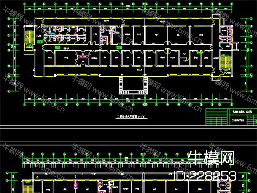 门诊楼医院CAD给排水暖通设计图