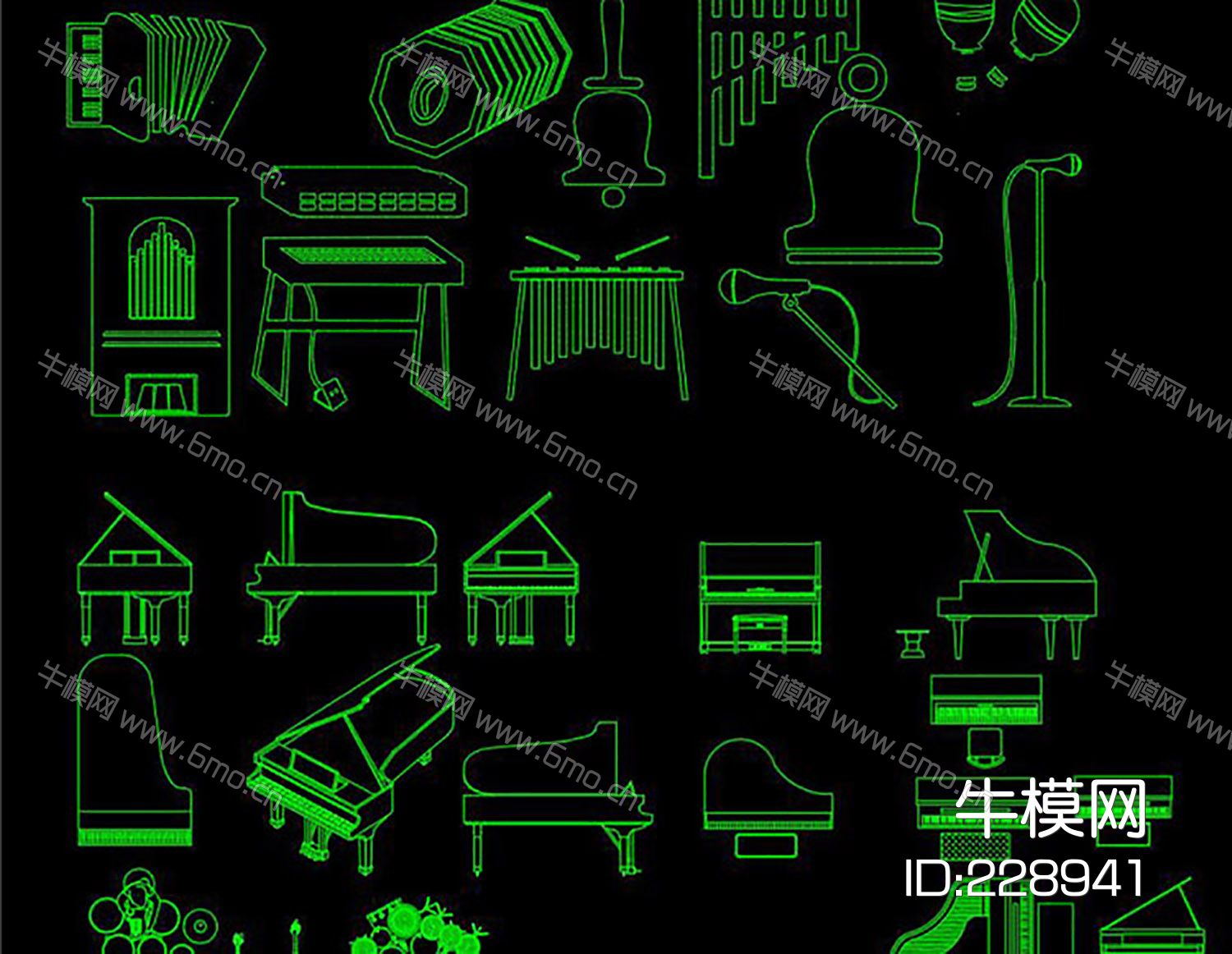 乐器总汇CAD图