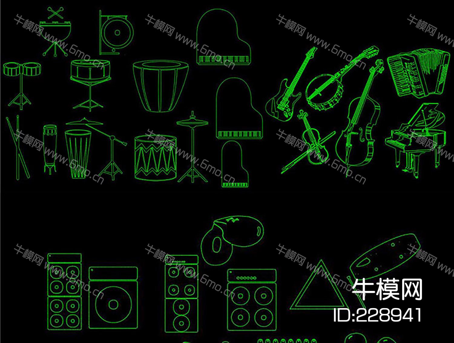 乐器总汇CAD图