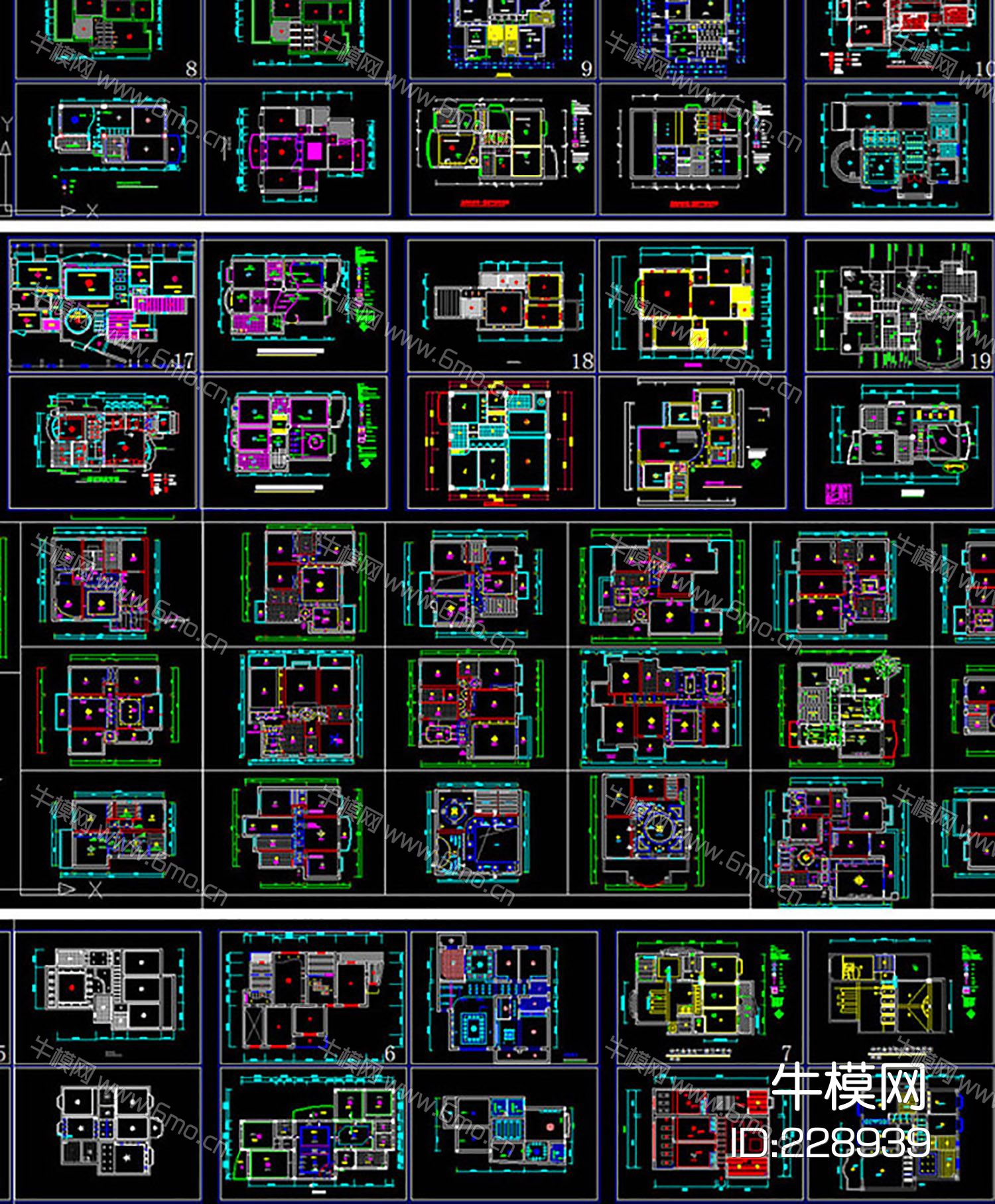 吊顶天花设计图CAD