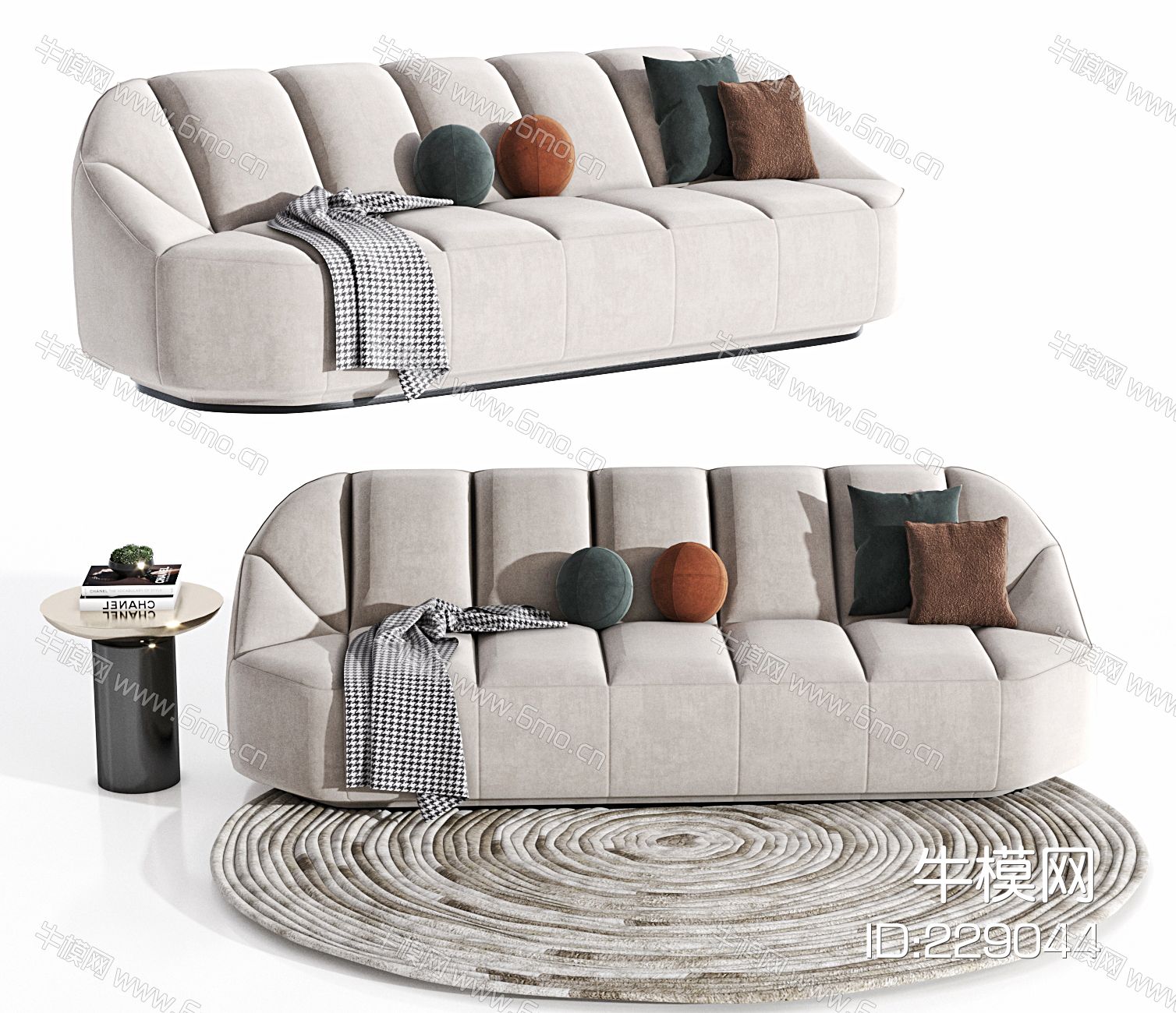 现代三人沙发，茶几，布艺沙发，多人沙发，懒人沙发，茶几，抱枕，毯子，沙发