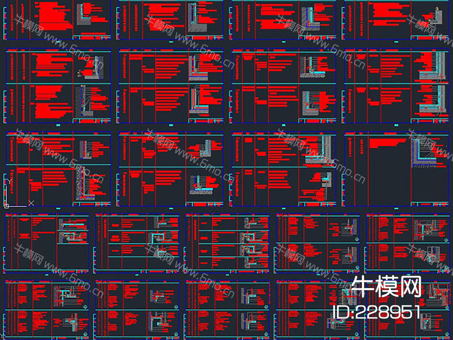家装工装节点大样合集CAD
