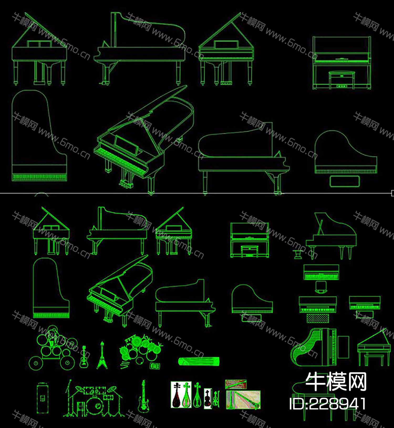 乐器总汇CAD图
