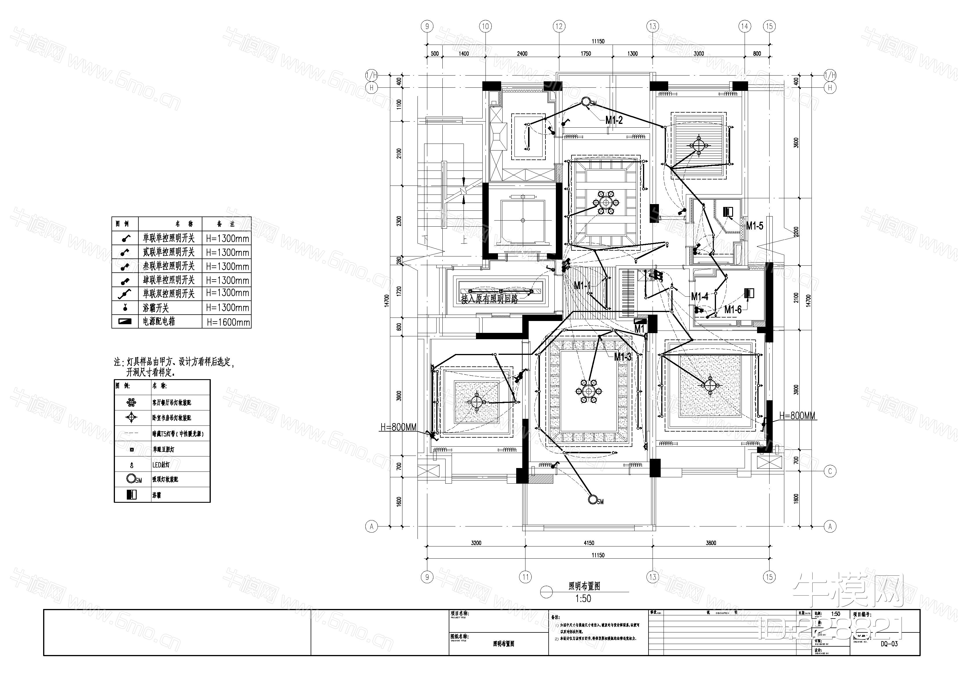 02_东南亚风格CAD家装27#F户型施工图+效果图+设备图