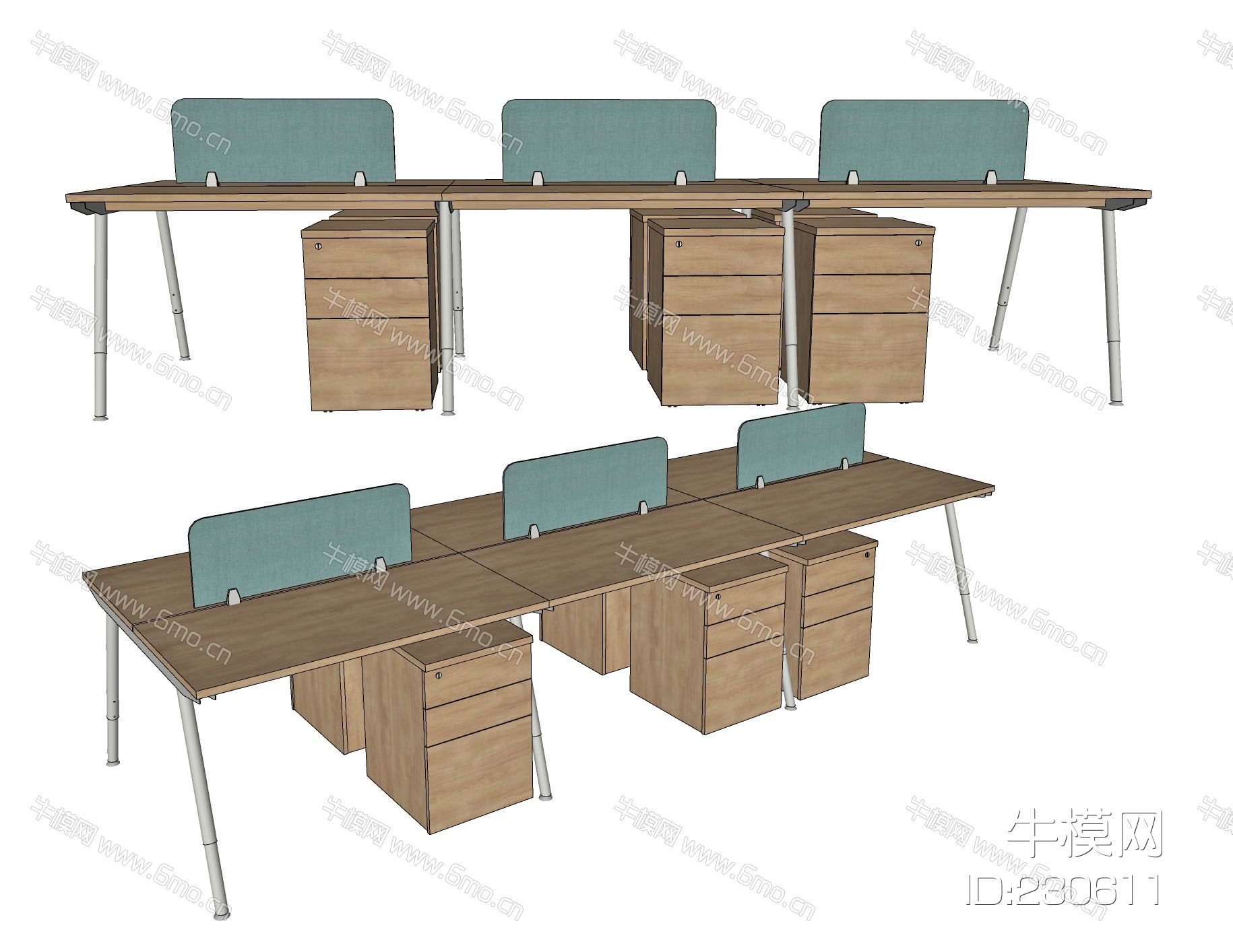 现代办公桌，职员桌，桌上屏，职员条桌，员工位，工作位，条桌，办公桌，工位