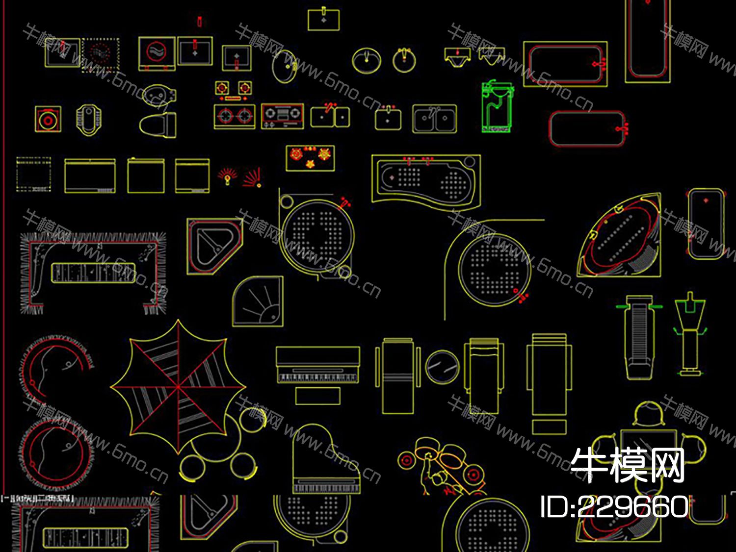 室内设计装修公司设计师常用素材CAD图库