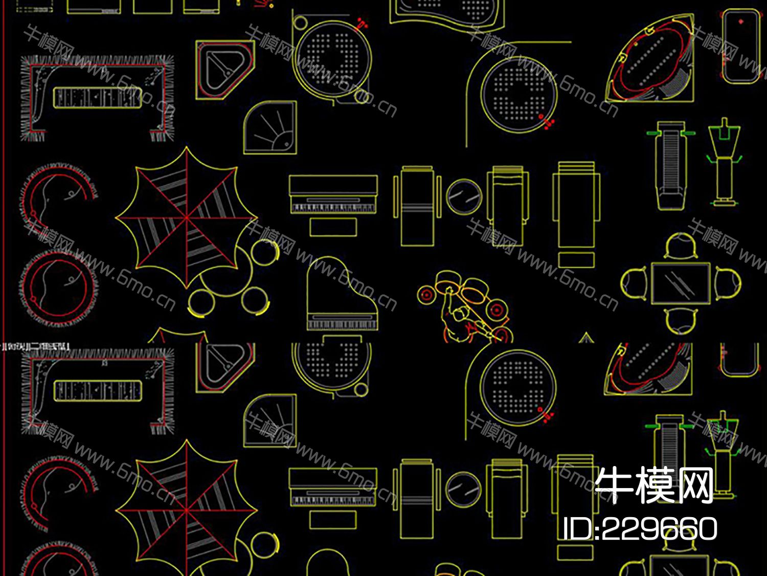 室内设计装修公司设计师常用素材CAD图库
