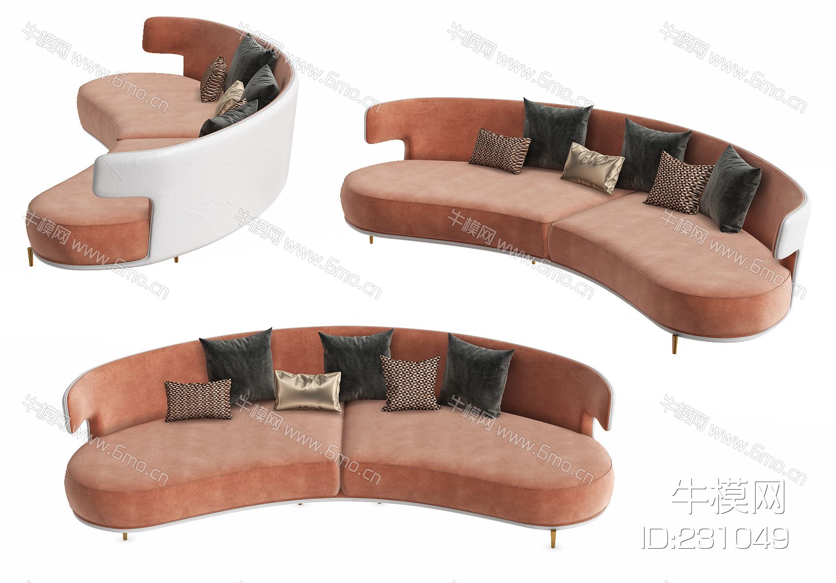 现代弧形沙发，异形沙发，接待沙发，客厅沙发，多人沙发，沙发
