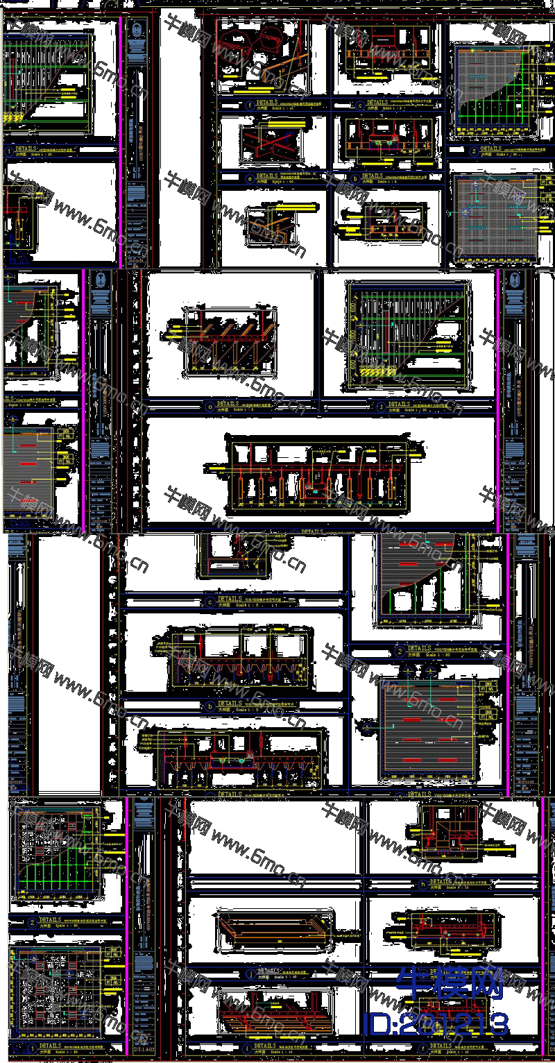 金属板吊顶集合CAD设计素材