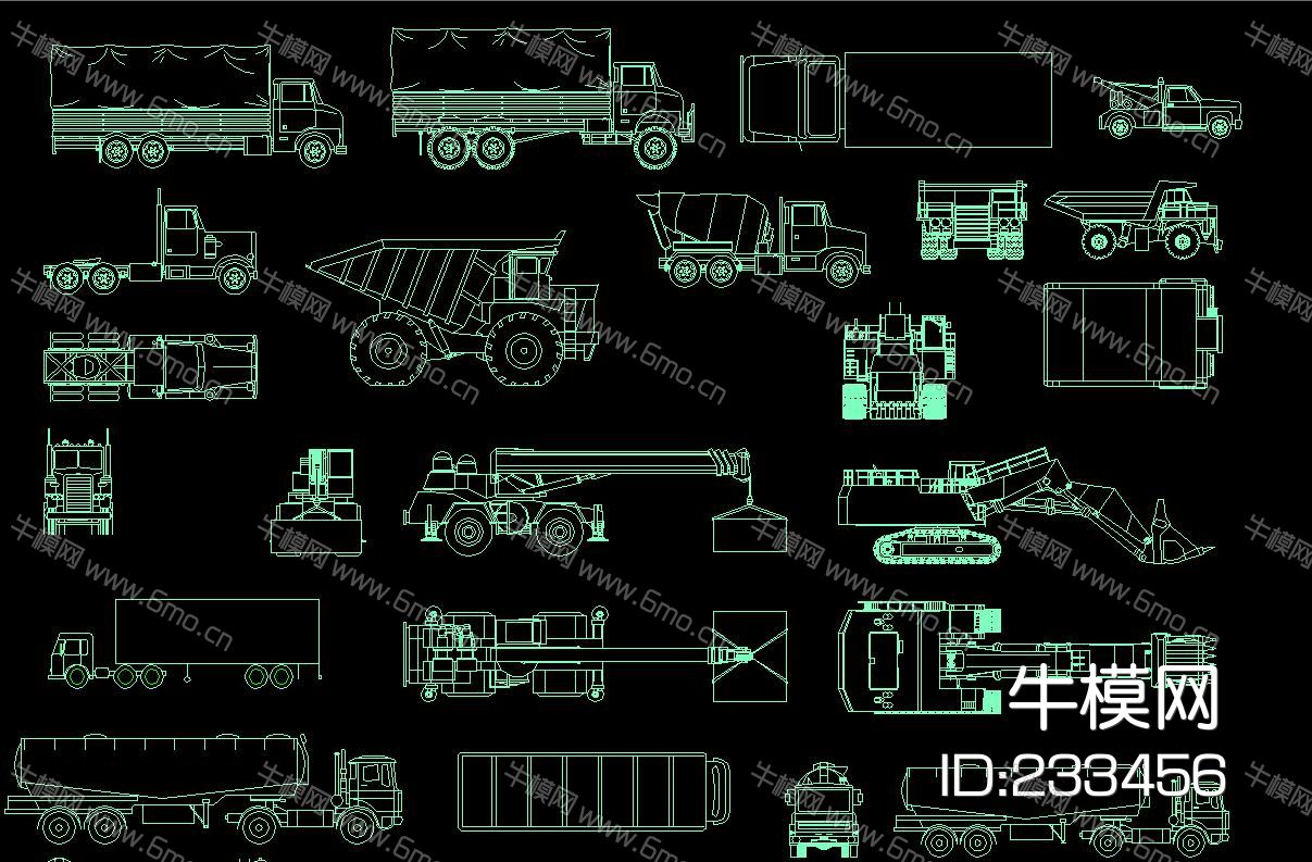 交通工具 大合集CAD图库