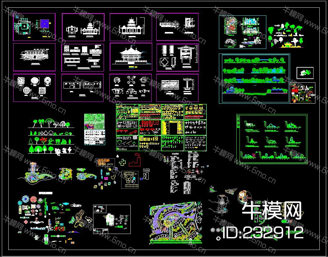 园林景观CAD 图库