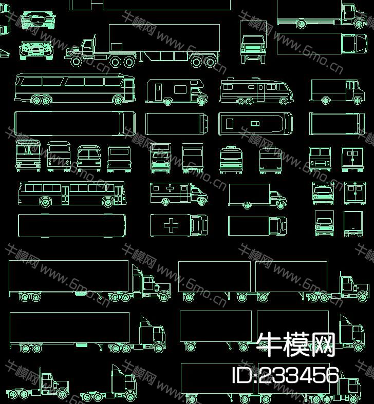 交通工具 大合集CAD图库