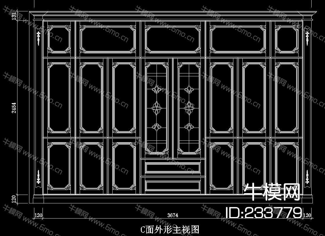 豪华衣柜、衣帽间CAD图集
