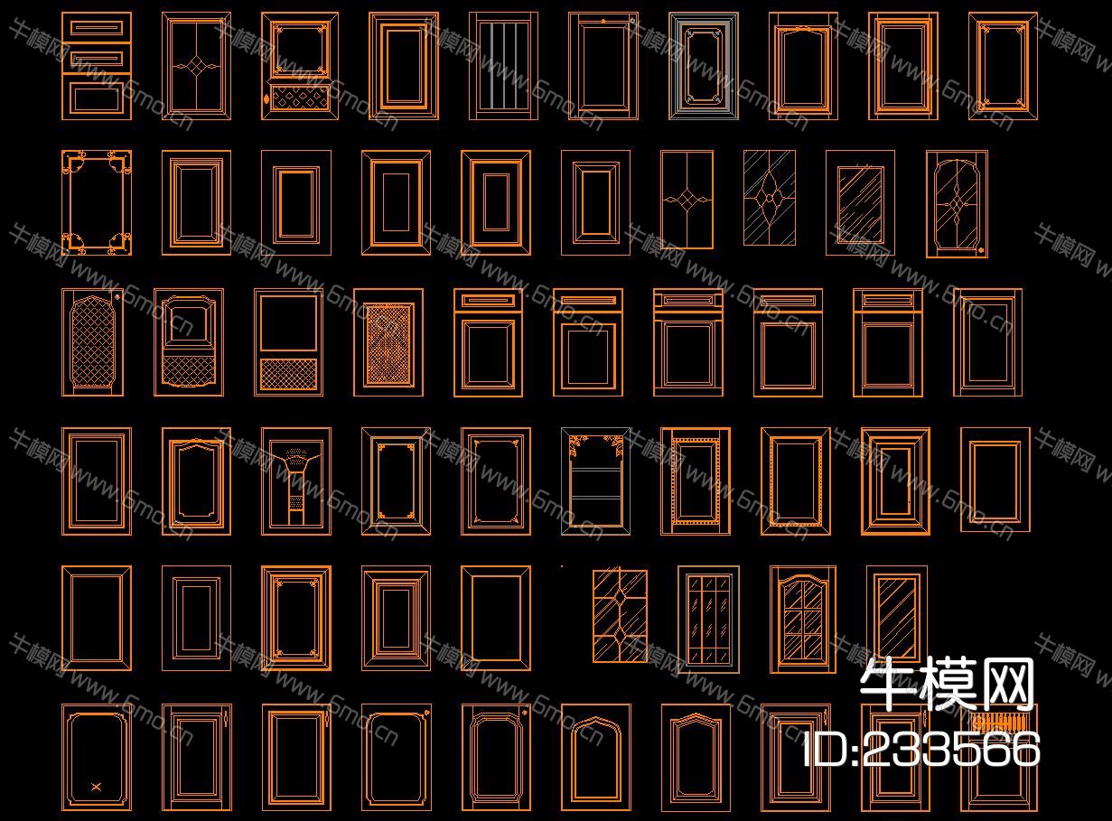 柜子图库CAD合集