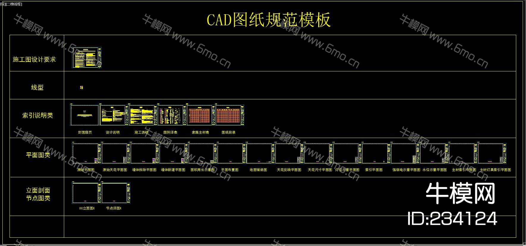 业之峰装修公司CAD图纸规范模板