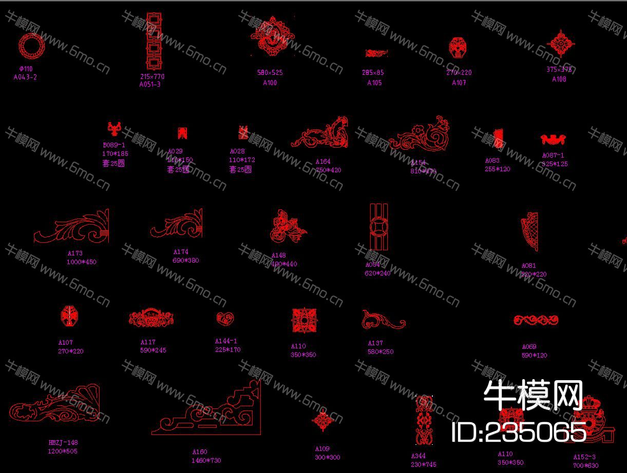 铁艺构件 CAD图集