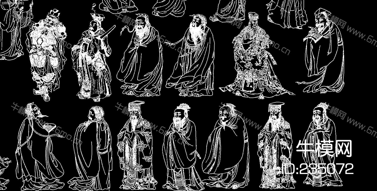 古代人物CAD全集