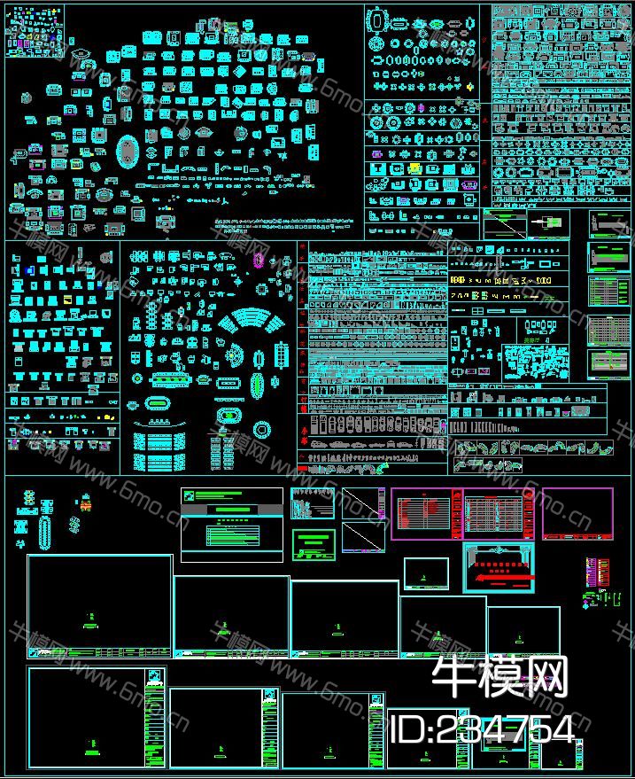 平立面CAD 图库、图框