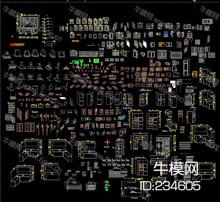 专业橱柜公司标准CAD图集