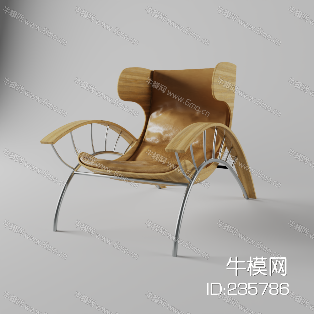 现代椅，皮革，异形