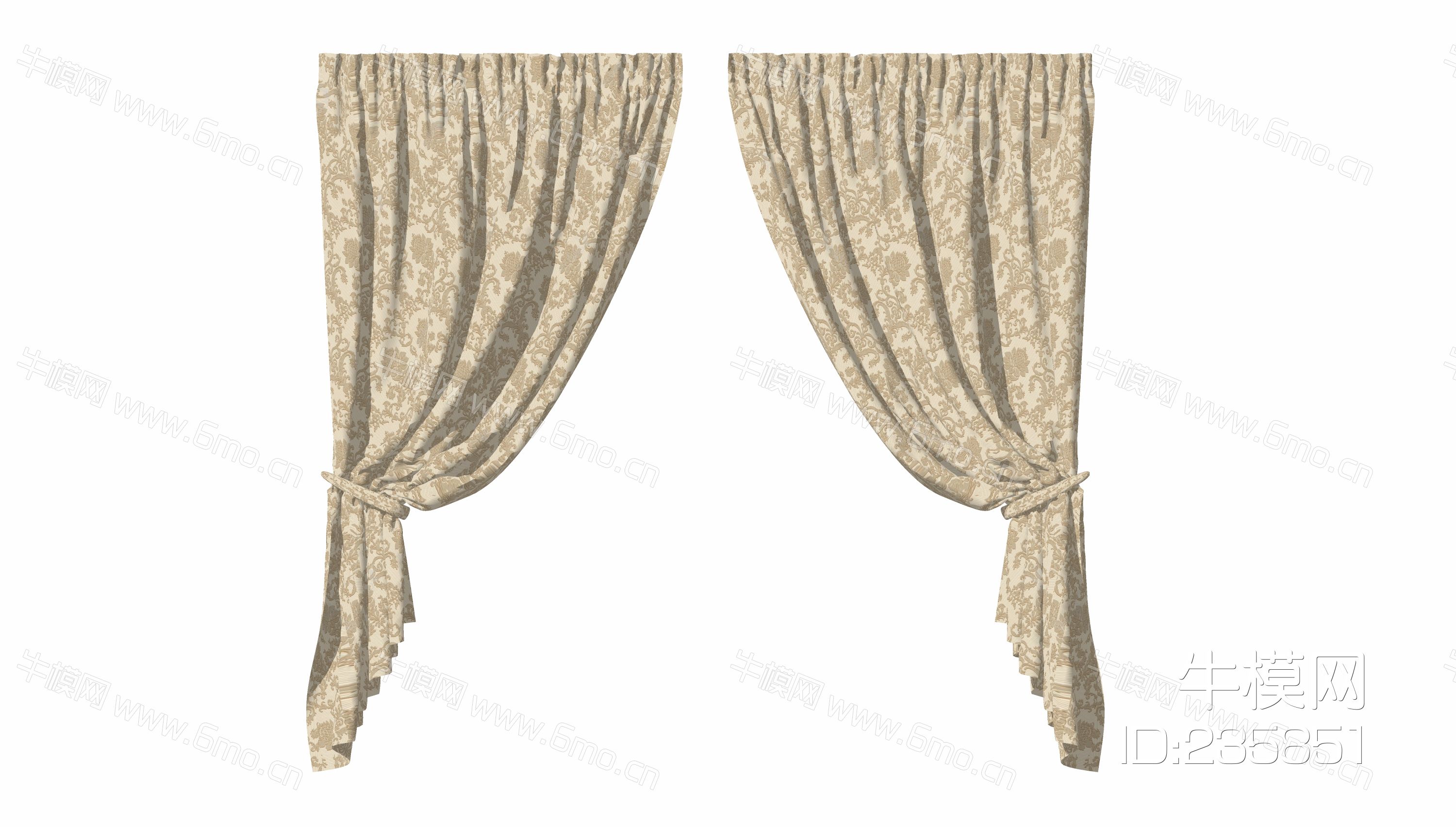  卧室软装现代布艺 罗马杆 窗帘 纱帘 帷幔 遮光 拉帘