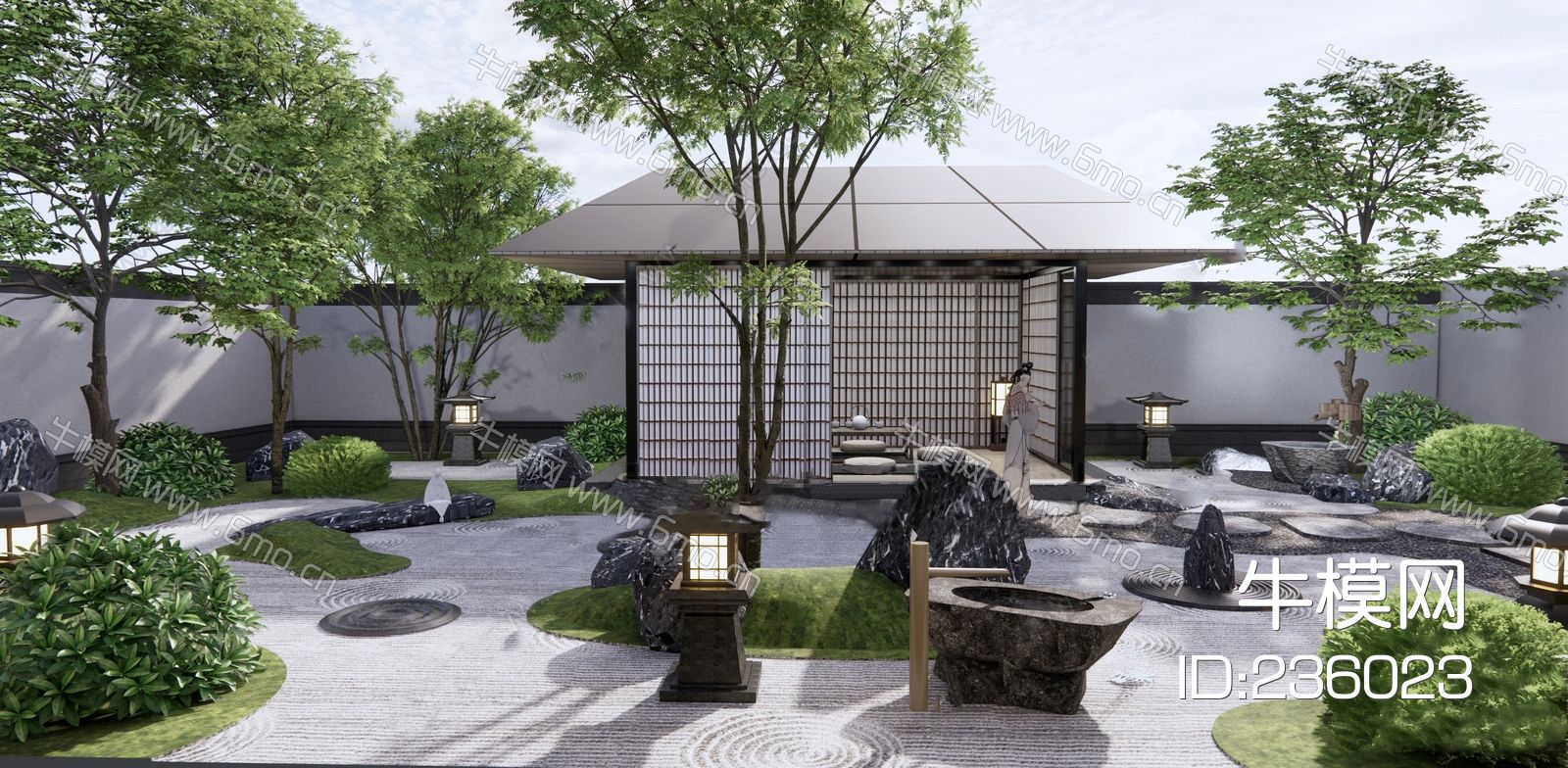 日式庭院 别墅花园