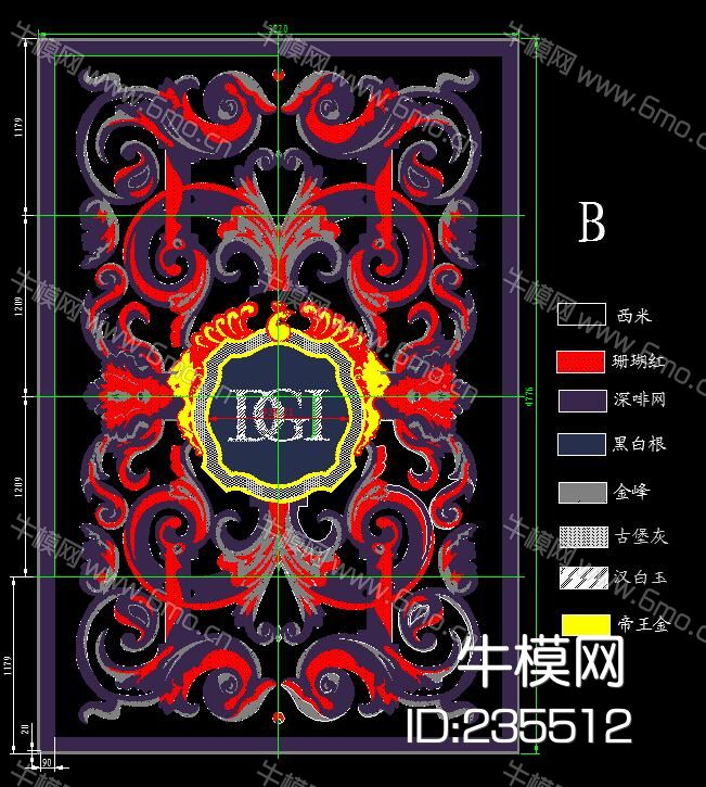 地砖 大理石 水刀 拼花图集CAD库
