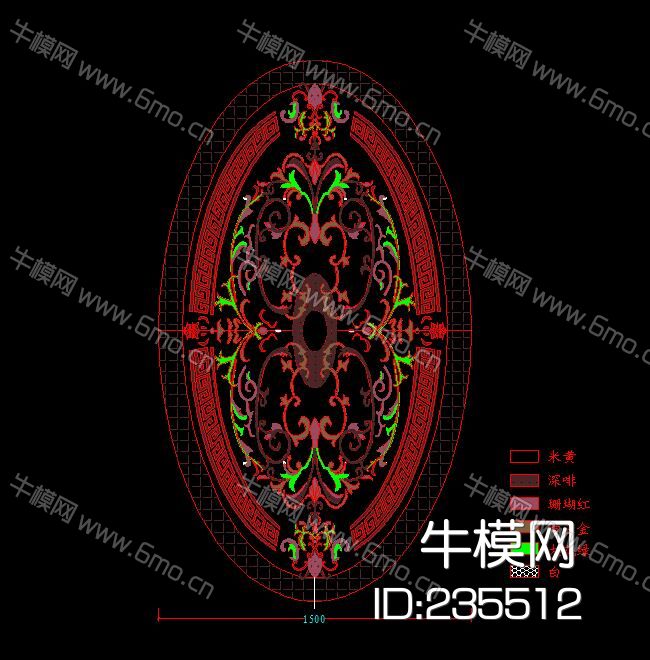 地砖 大理石 水刀 拼花图集CAD库
