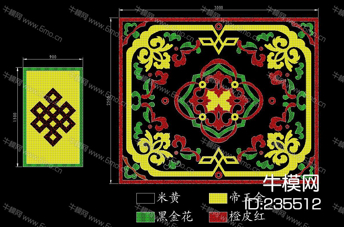 地砖 大理石 水刀 拼花图集CAD库