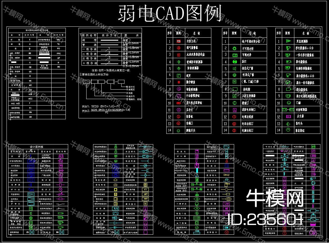 弱电CAD图例