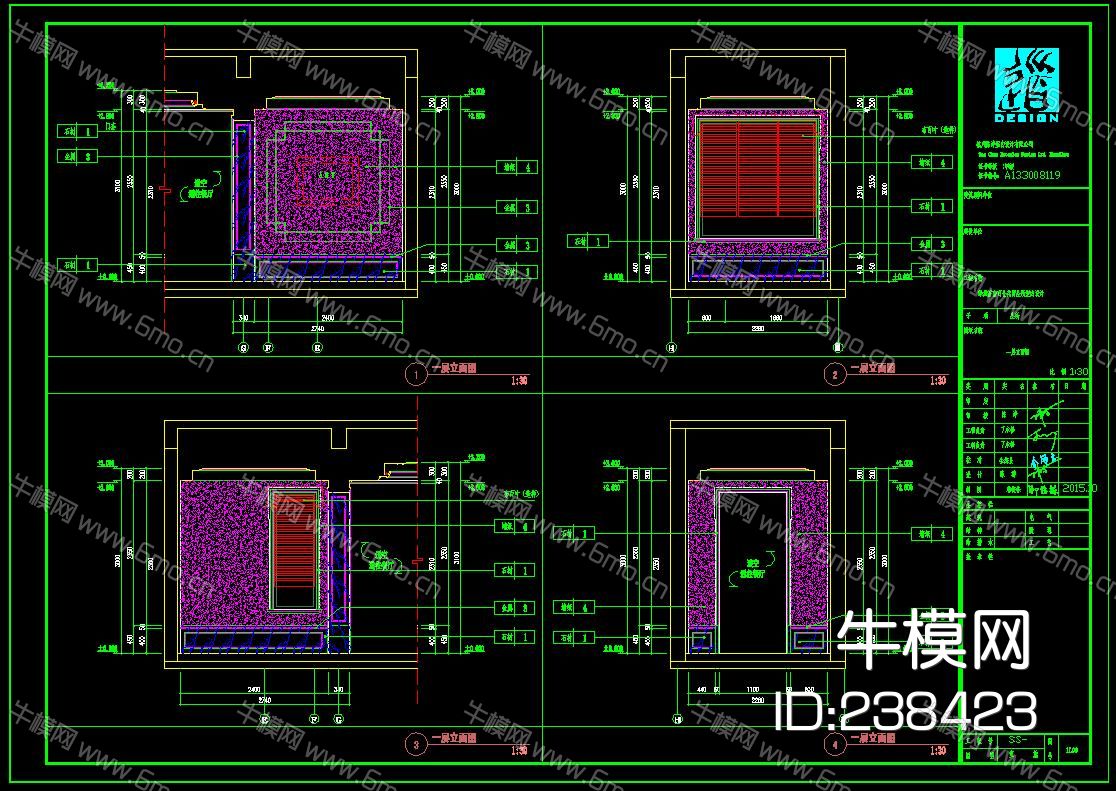 别墅会所样板间效果图施工图