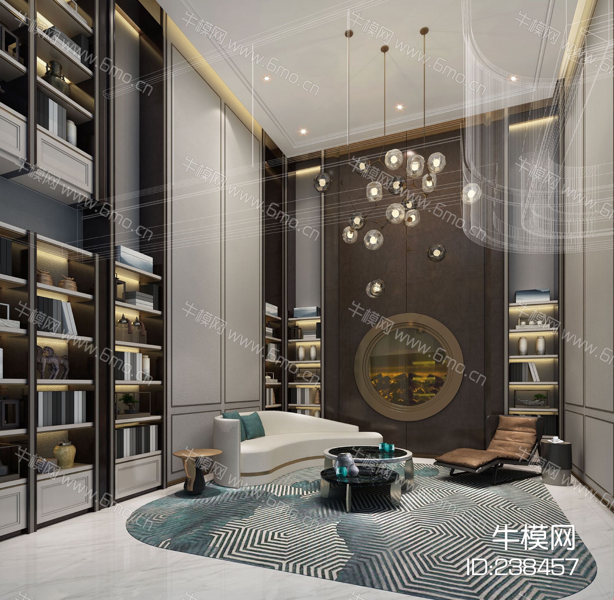 金科九曲河独院别墅豪宅施工图效果图设计方案电气图材料清单摄影