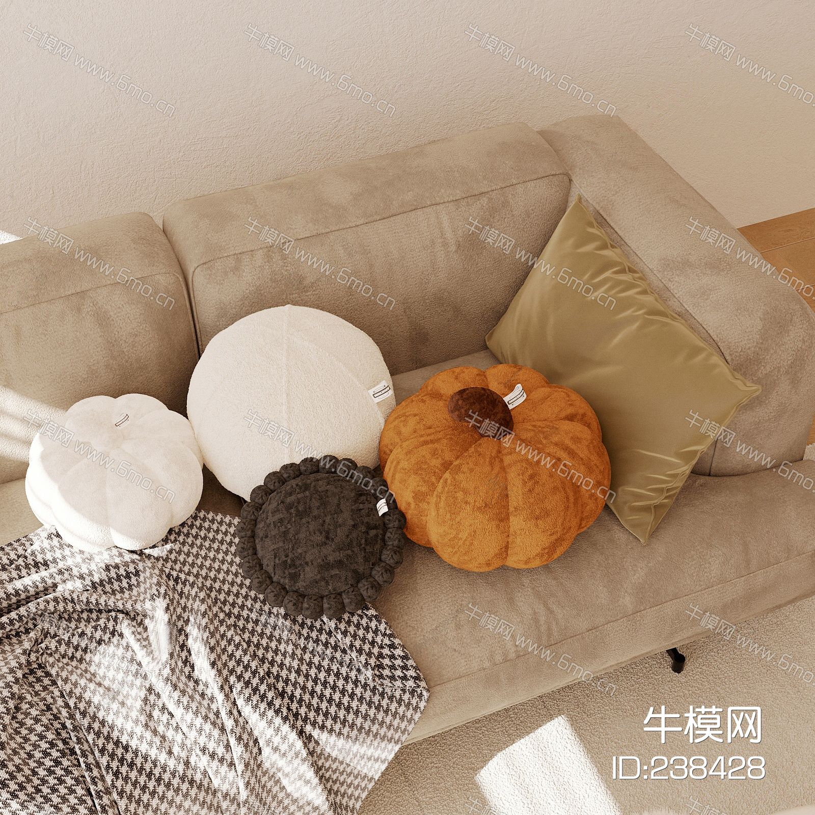 现代花朵造型抱枕 软枕
