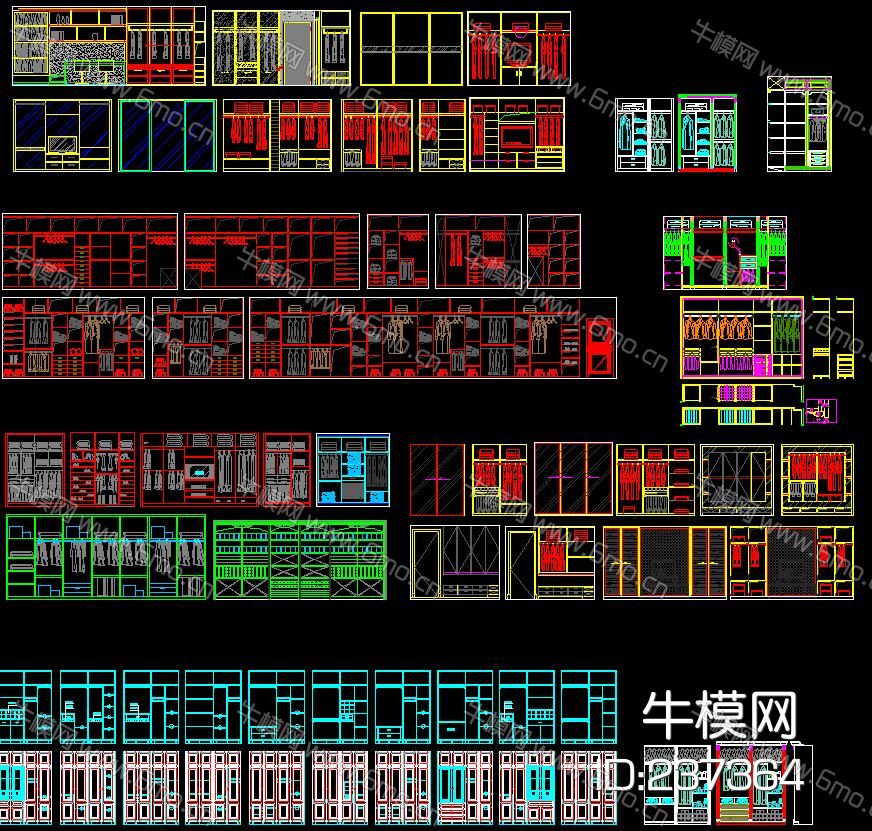 CAD 衣柜图库