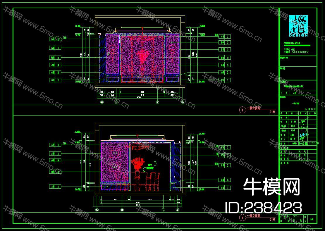 别墅会所样板间效果图施工图