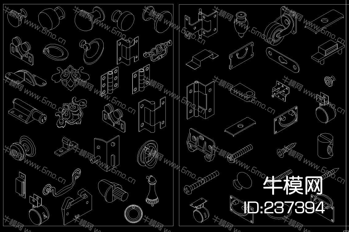 家具五金CAD 设计应用图库