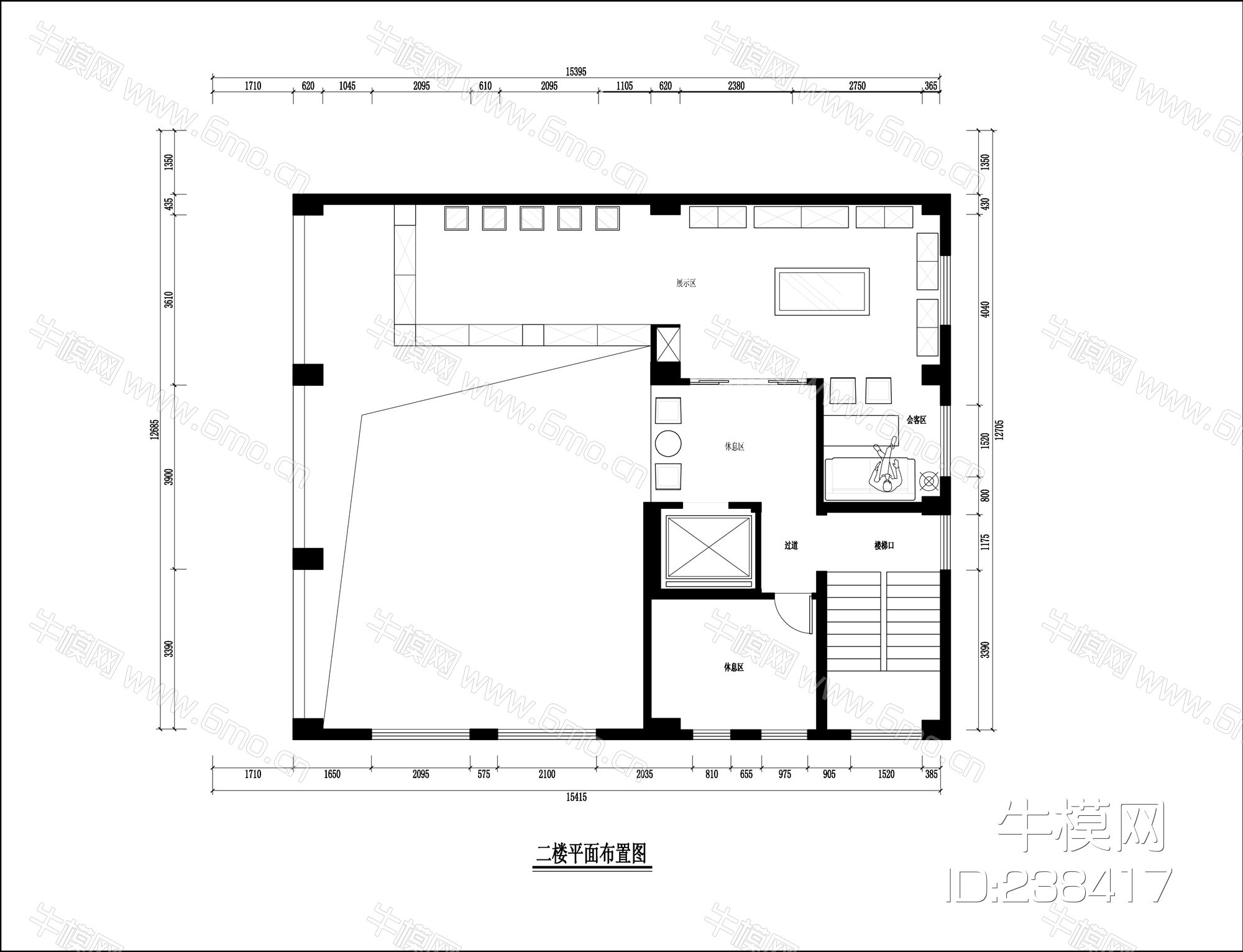 典当行施工图效果图