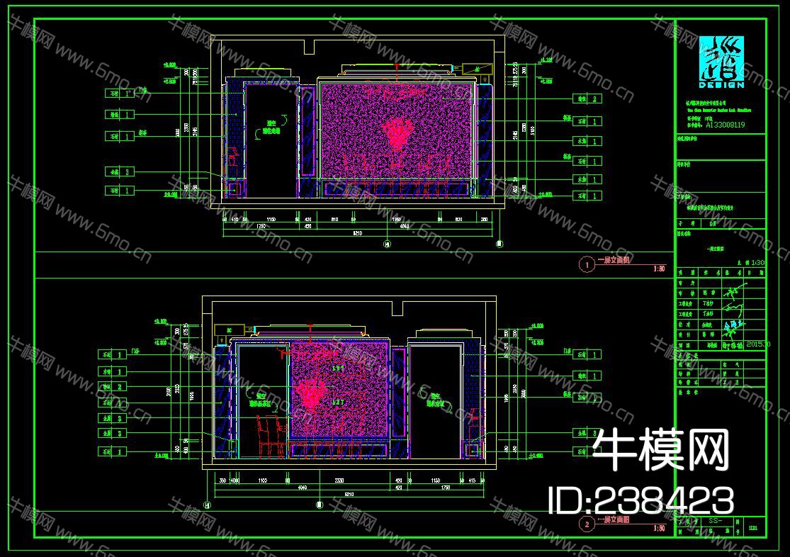 别墅会所样板间效果图施工图